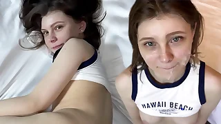 My Sexy Neighbor is Going Crazy&period; Her Tiny Pussy Can Barely Fit That Cock